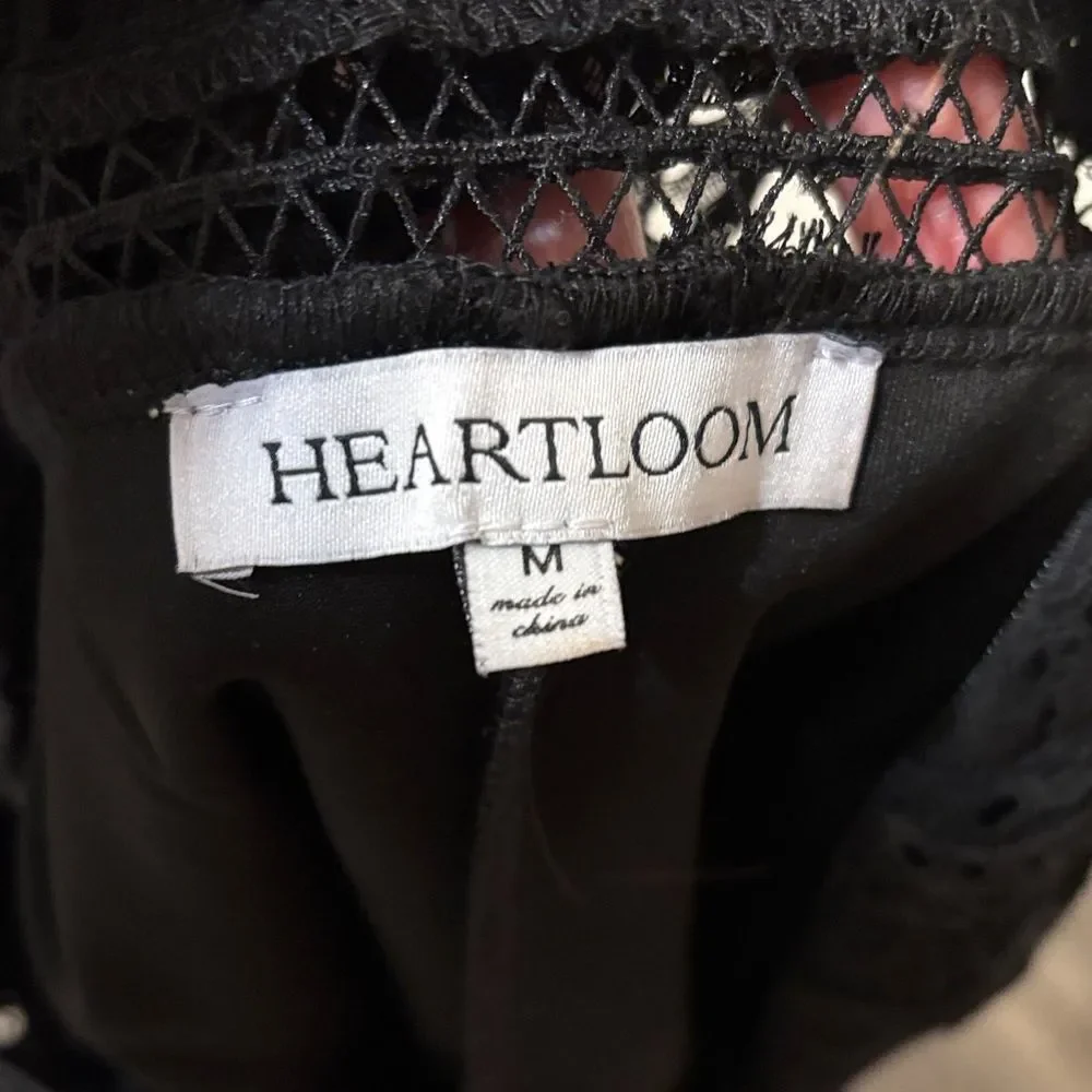 Heartloom black eyelet